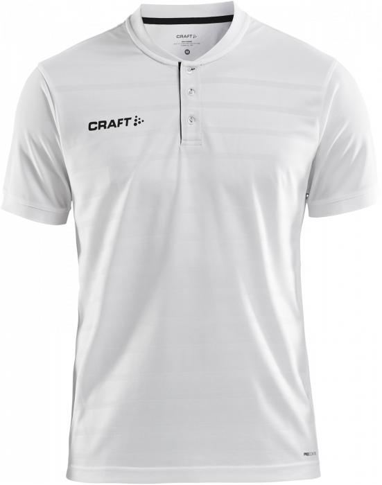 Craft - Pro Control Button Jersey - White & black