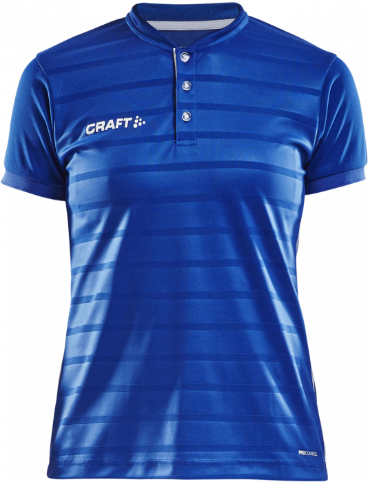 Craft - Pro Control Button Jersey Women - Blå & vit