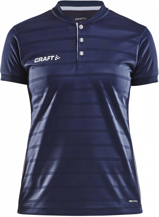Craft - Pro Control Button Jersey Women - Navy blue & white