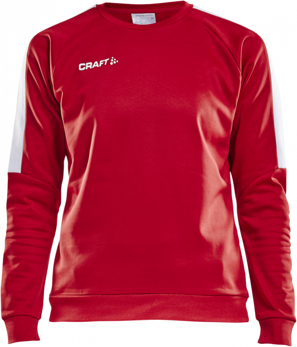 Craft - Progress R-Neck Sweather Women - Red & white