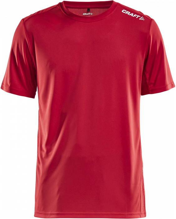 Craft - Rush Ss Tee Men - Röd & vit