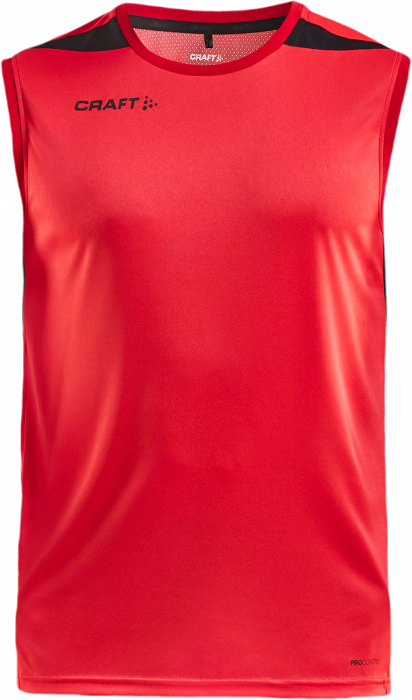 Craft - Pro Control Impact Sleeveless Men - Bright Red & preto