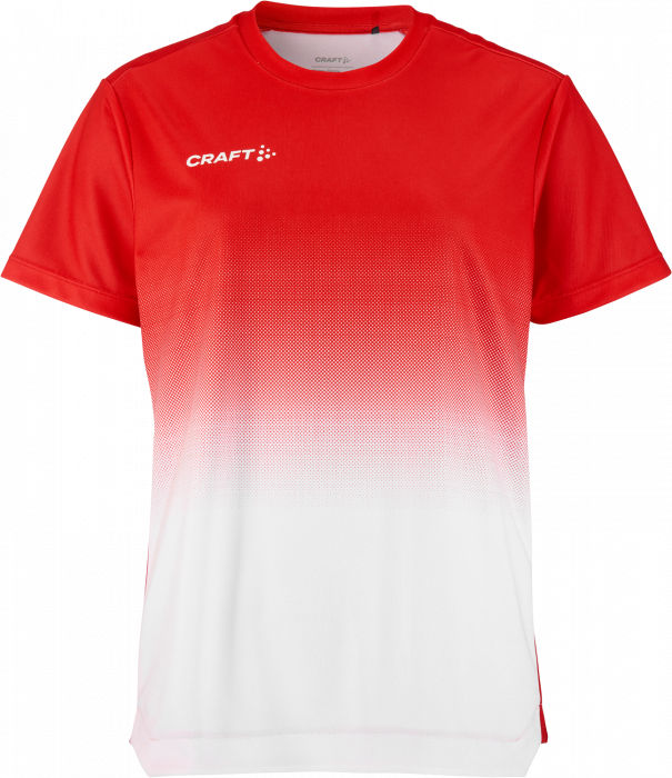 Craft - Evolve 2.0 Structured Graphic Jersey Women - Rood & wit