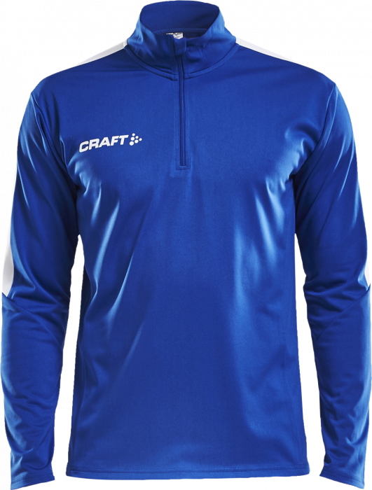Craft - Progress Halfzip Junior - Bleu & blanc