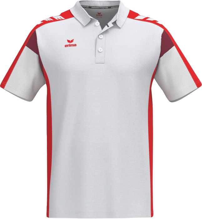 Erima - Celebrate 125 Polo - White & red