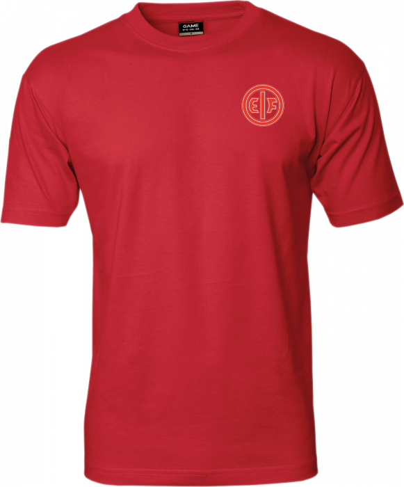 ID - Eif Cotton Game T-Shirt - Czerwony