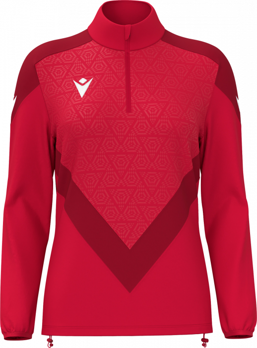 Macron - Anora Training Top W. Half-Zip Women - Red & dark red