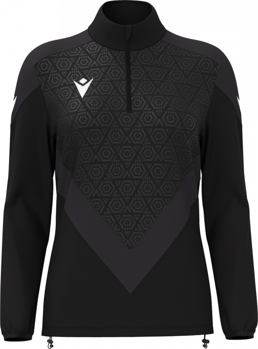 Macron - Anora Training Top W. Half-Zip Women - Black & dark grey