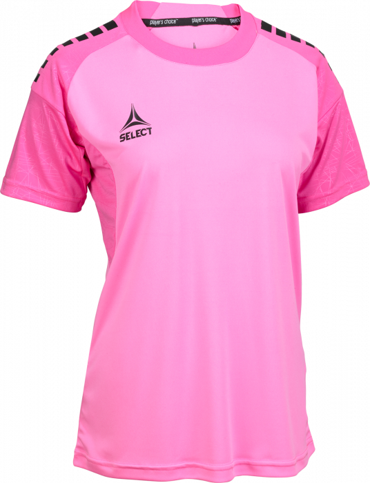 Select - Spain V25 Player Shirt S/s Women - Pink & noir